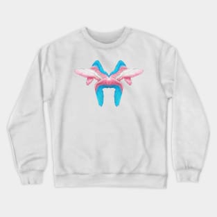 Trans Pride Angel Wings Crewneck Sweatshirt